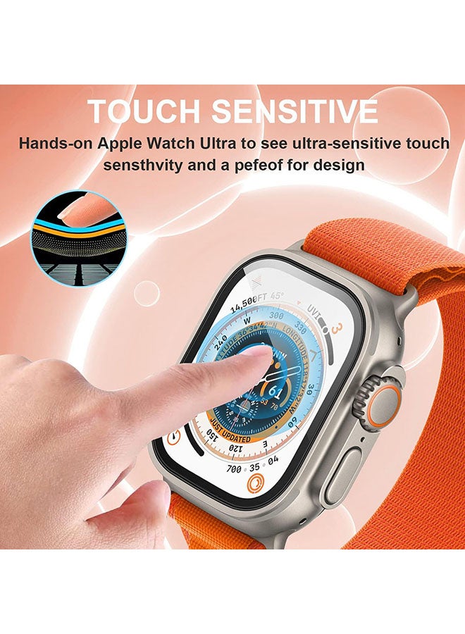 O Ozone 2 Pack Screen Protector for Apple Watch Ultra 2 / Ultra Screen Protector 49mm, 3D Curved Screen Guard -Black - Image 2