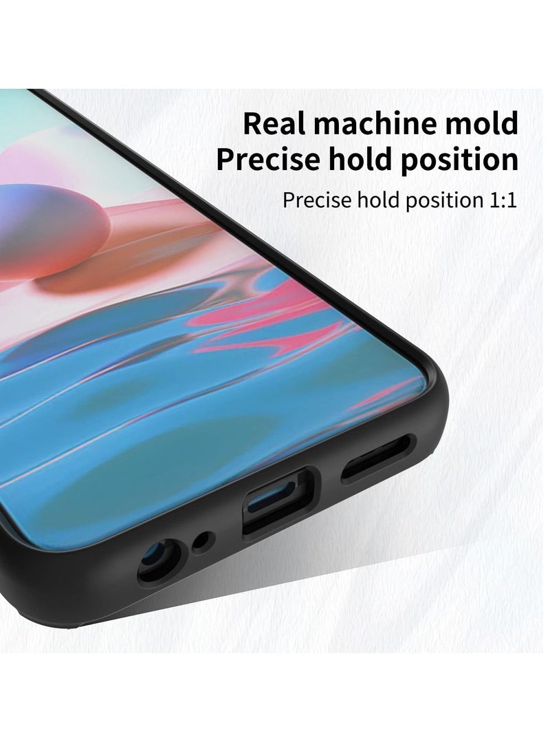 BORTONY Xiaomi Redmi Note 10/10S 4G Case Shockproof with Ring Kickstand Anti-Scratch Frosted Translucent Anti-Fingerprint Protective Cover - Image 3