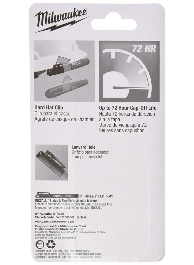 ميلواكي 48-22-3103 قلم تحديد متعدد الأسطح بطرف إزميل من Inkzall مقاوم للماء والزيت والغبار (عبوة من قطعتين) - Image 3
