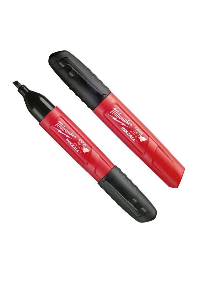 ميلواكي 48-22-3103 قلم تحديد متعدد الأسطح بطرف إزميل من Inkzall مقاوم للماء والزيت والغبار (عبوة من قطعتين) - Image 2