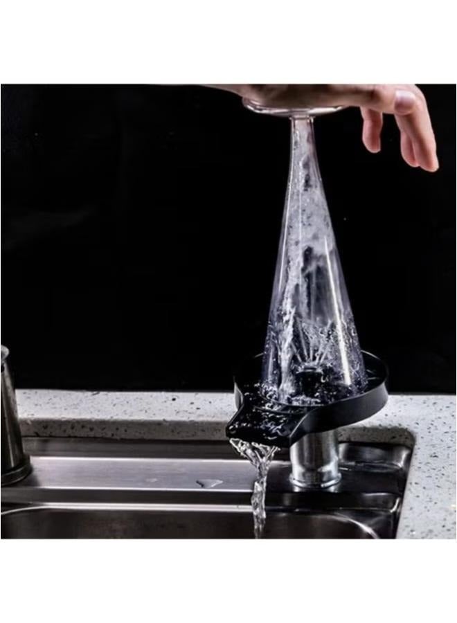 منظف و غسل الاكواب بالضغط على الاكواب - مناسب للمطبخ وغسيل الاكواب - Image 3