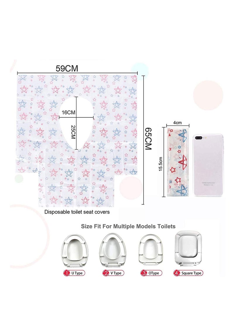 Excefore Disposable Toilet Seat Cover, 30Pcs Extra Large XL Potty Seat Covers, Waterproof Individually Wrapped, Portable Travel Toilet Seat Covers, for Public Toilets Adults Kids Toddler Potty Training  - Image 2