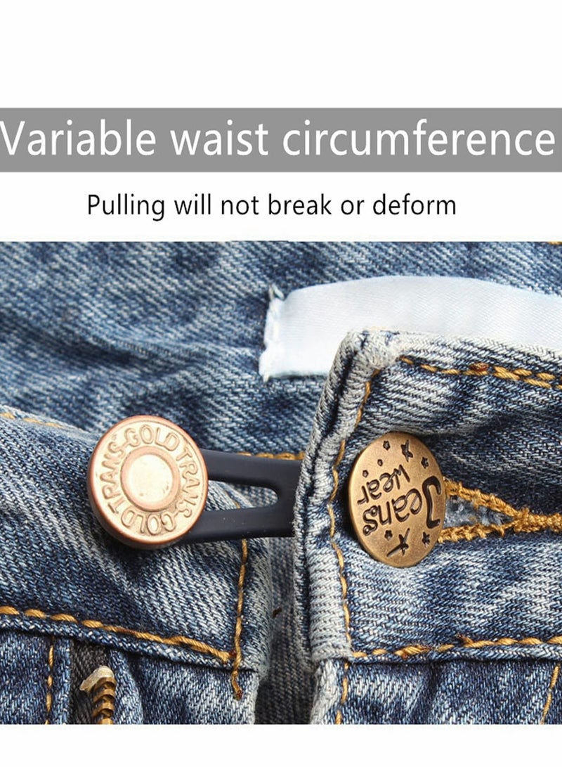 KASTWAVE Pants Extender Button, 5 Styles Waistband Extender Buttons for Men and Women, No Sew Instant Extend Buttons for Extender Jeans Pants Collar, Regular Pants... - Image 5