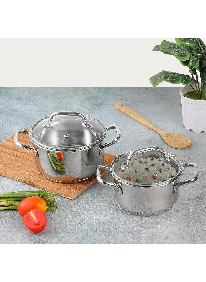 VINOD Mainz Stainless Steel Cookware set of 4  - Image 2