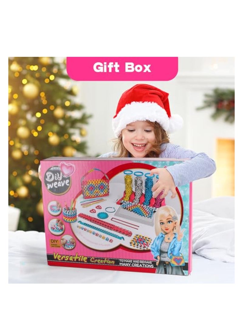 DIY Knitting Kit for Kids, Beginner Knitting Set, Create a Variety of Items, Dresser Box, Bracelets, Necklaces, Handbags, and More, Perfect Gifts for Girls and Boys Ages 3-7.  - Image 5