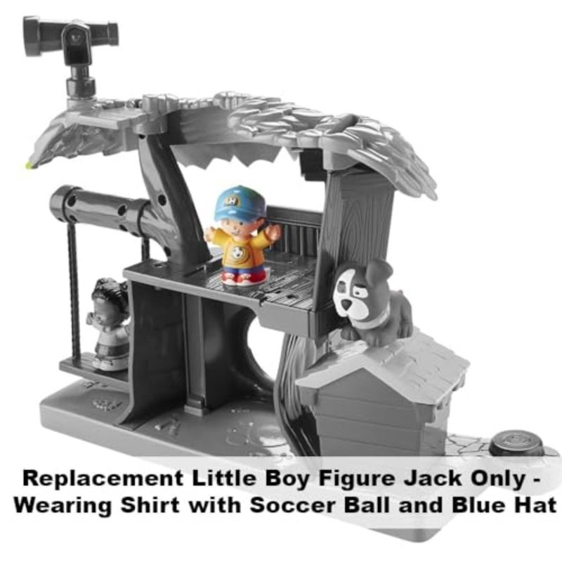 Replacement Part for Fisher-Price Little People Swing and Share Treehouse Playset - DYF19 ~ Replacement Little Boy Figure Jack ~ Shirt with Soccer Ball ~ Blue Hat - Image 3