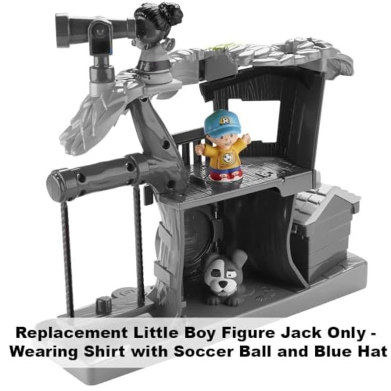 Replacement Part for Fisher-Price Little People Swing and Share Treehouse Playset - DYF19 ~ Replacement Little Boy Figure Jack ~ Shirt with Soccer Ball ~ Blue Hat - Image 5