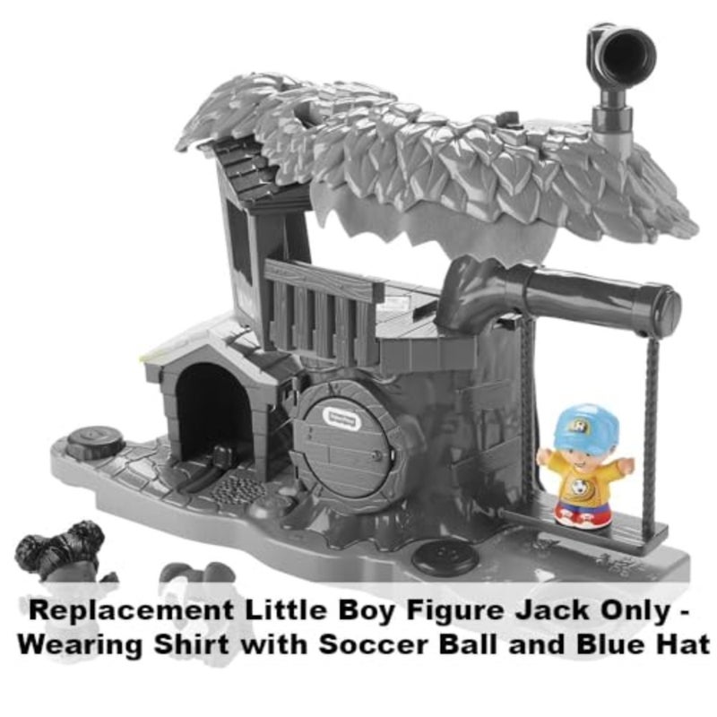 Replacement Part for Fisher-Price Little People Swing and Share Treehouse Playset - DYF19 ~ Replacement Little Boy Figure Jack ~ Shirt with Soccer Ball ~ Blue Hat - Image 4