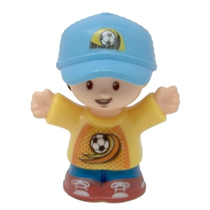 Replacement Part for Fisher-Price Little People Swing and Share Treehouse Playset - DYF19 ~ Replacement Little Boy Figure Jack ~ Shirt with Soccer Ball ~ Blue Hat - Image 1