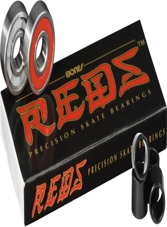 Bones Bearings Reds with Bearing Spacers