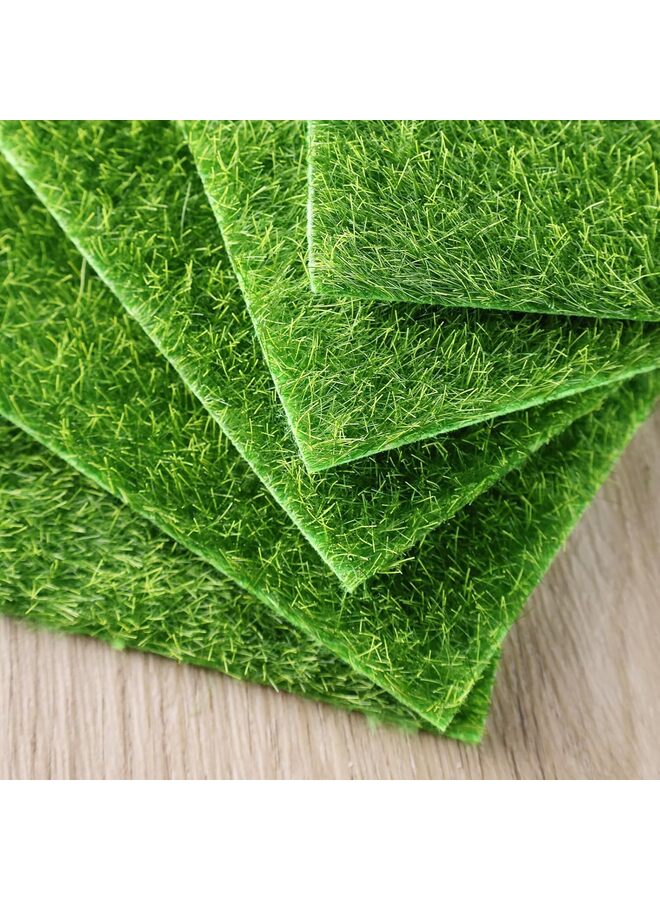 12PCS-Artificial Grass Mat Square 12 x 12 Inch Fake Turf Patch Indoor Outdoor Garden Lawn Patio Balcony Synthetic Turf Mat Realistic Grass Rug for Crafts Miniature Garden DIY - Image 3
