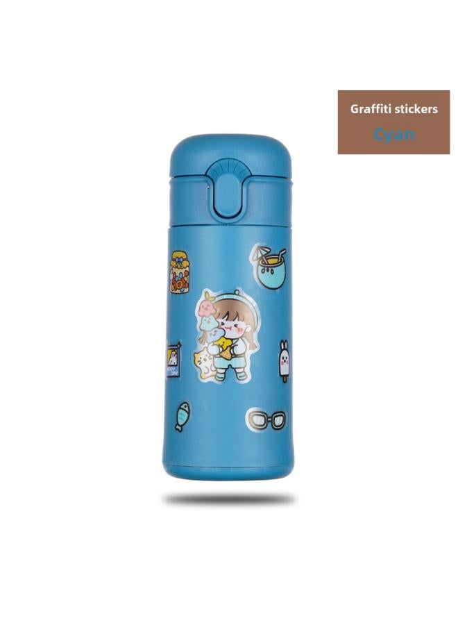 Beauenty Fashion Cartoon Glass Bouncing Drinking Cup Portable Student Water Cup 