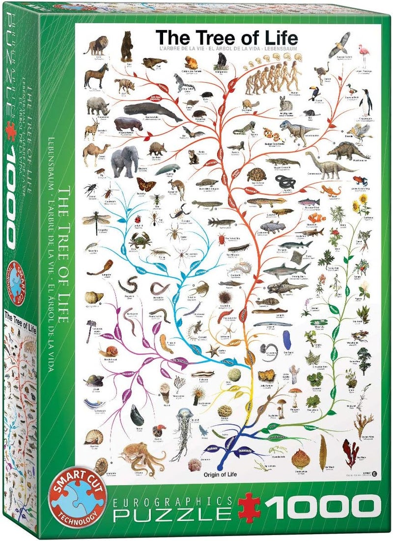 Eurographics Evolution The Tree of Life 1000Piece Puzzle  Green - Image 1