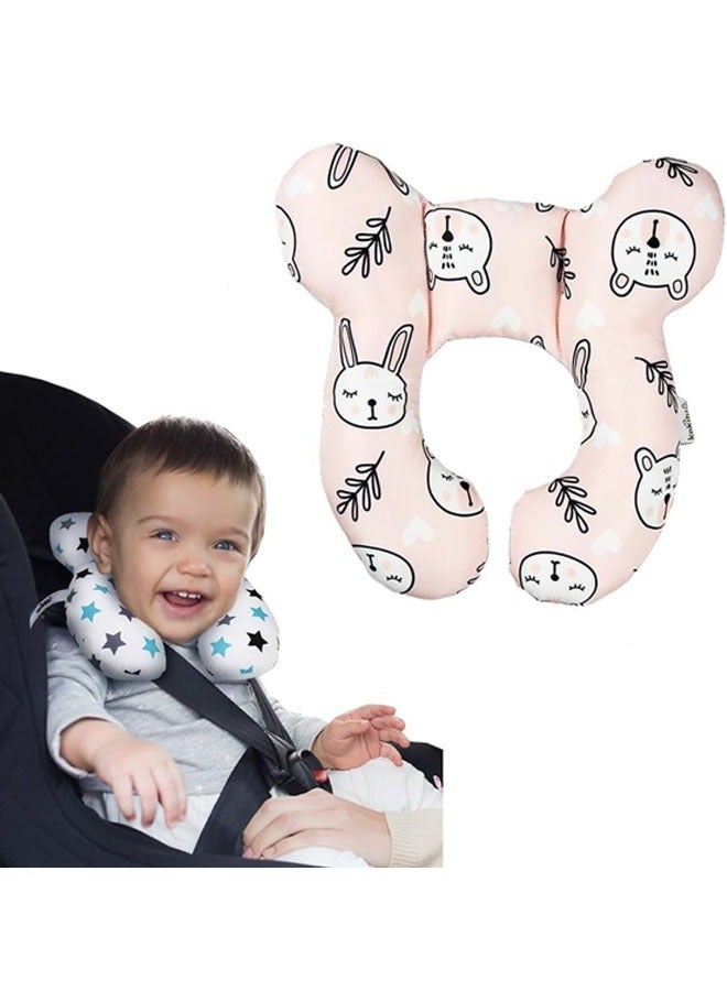 آيسيورا وسادة سفر للأطفال وسادة رقبة لعربة الأطفال وسادة على شكل حرف U لعربة الأطفال وسادة دعم رقبة لحديثي الولادة حماية علمية للرقبة مناسبة لمقاعد السيارات/عربات الأطفال/أسرّة الطائرات، إلخ - Image 1