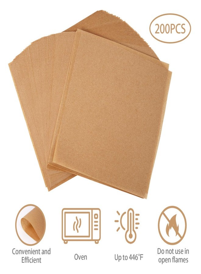 Putmhim 200Pcs 6 x 6 In Hamburger Patty Paper, Unbleached Parchment Paper Squares, Non-Stick Wax Paper Sheets for Separate Burgers, Butter, Cookies, Storing Foods, Freezing - Image 2