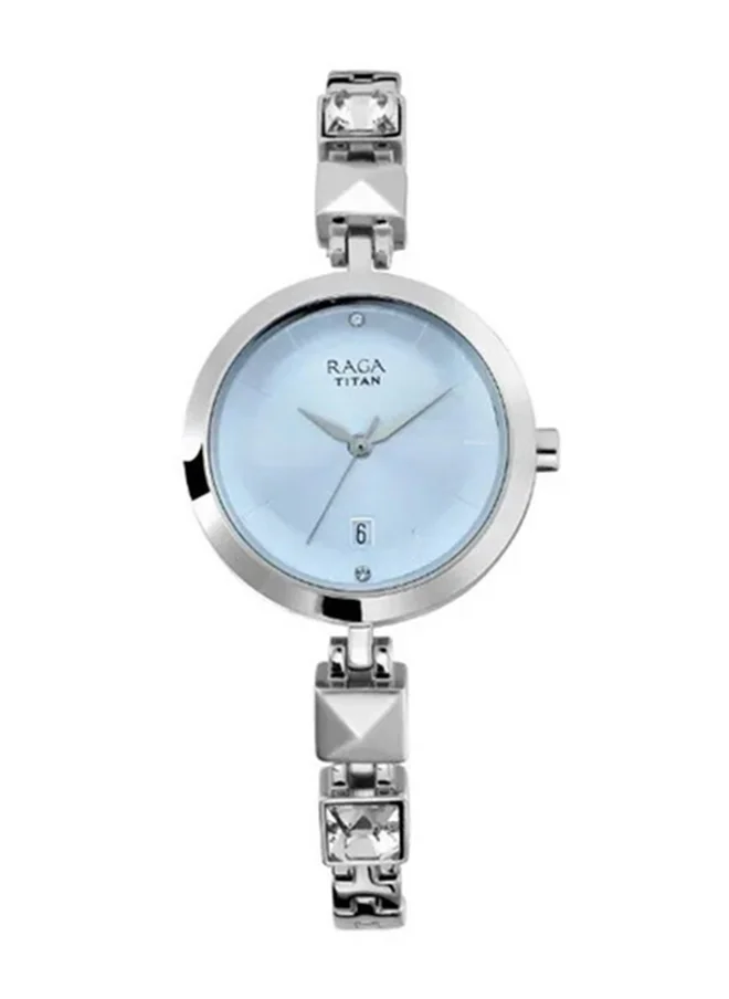 TITAN Titan Blue Dial Analog Watch with Date Function for Women