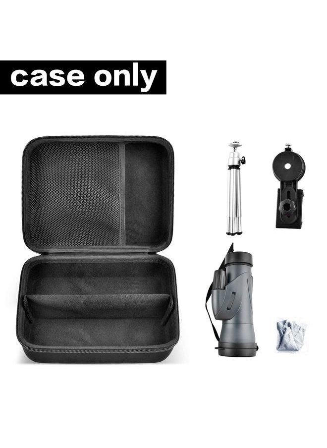 Comecase Monocular Telescope Case Compatible with Gosky 12x55/ Pankoo 12X50, 40X60, 16X52/ Titan 12x55/ Viajero 12x50/ Wingspan Optics High Definition Monocular Telescope and Quick Smartphone Holder & Tripod  - Image 2