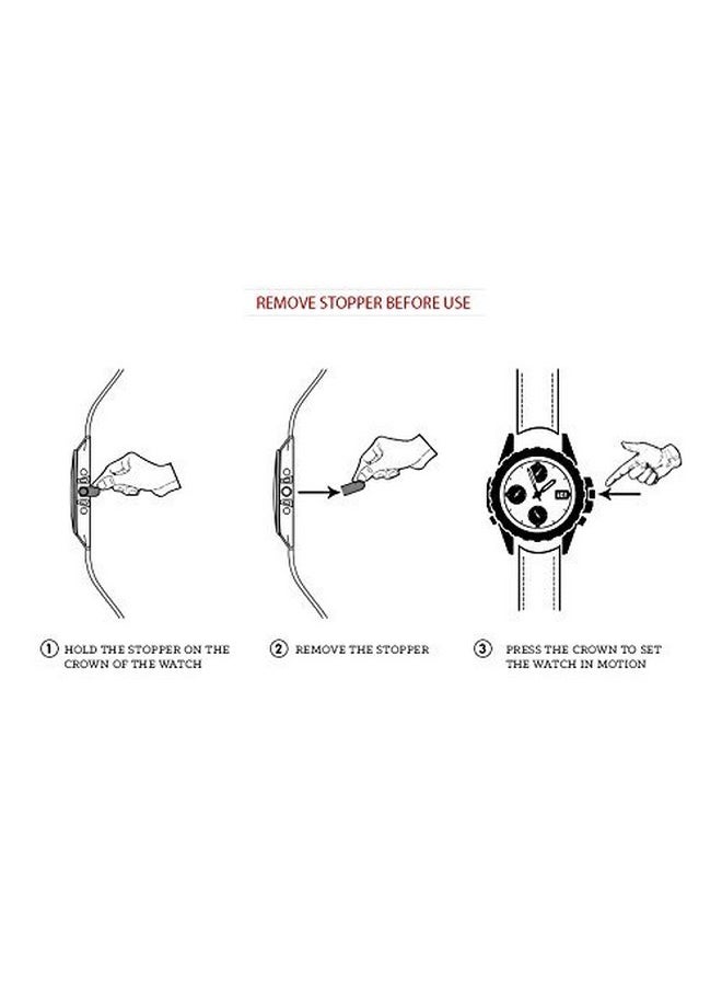IIK Collection - IIK COLLECTION Women's Round Studded Dial Metal Bracelet Chain Strap Analogue Wrist Watch [Black-Rose Gold] - Image 1