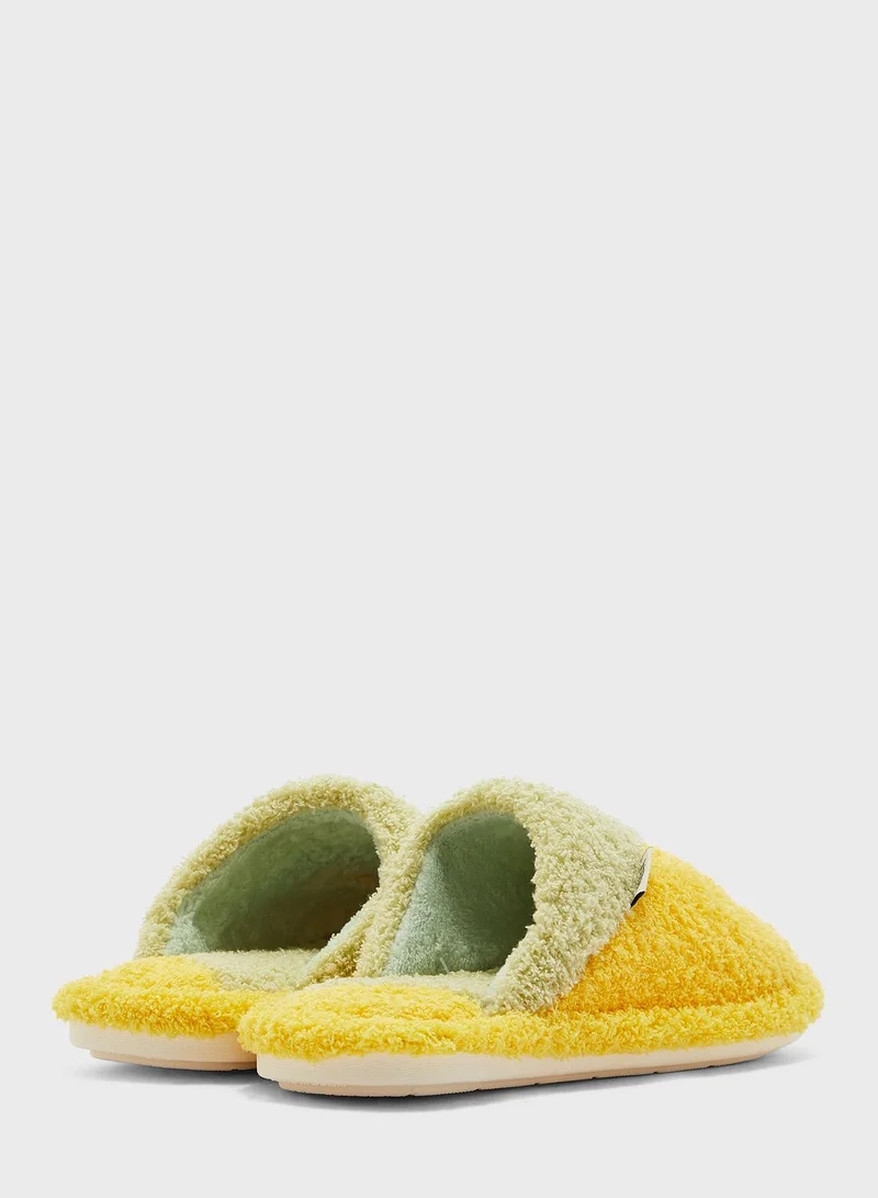 Ginger Colourblock Bedroom Slippers