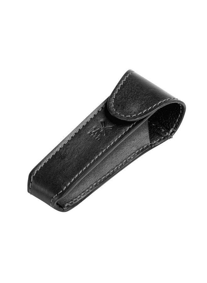 موهل حقيبة سفر آمنة من الجلد باللون البني لشفرات الحلاقة - Image 3