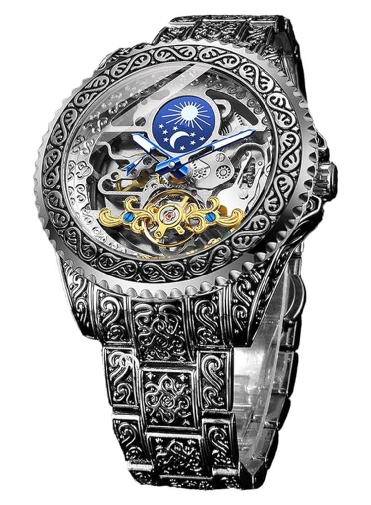 FORSINING Watches for Men Watch Stainless Steel Luxury Luminous Water Resistant Automatic Mechanical Wristwatch - Image 1