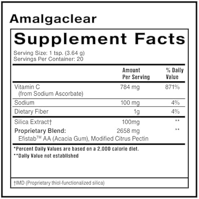 Quicksilver Scientific AmalgaClear - Detox Support with Modified Citrus Pectin & Silica Extract (73g) - Image 2