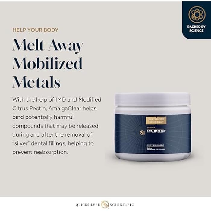 Quicksilver Scientific AmalgaClear - Detox Support with Modified Citrus Pectin & Silica Extract (73g) - Image 3