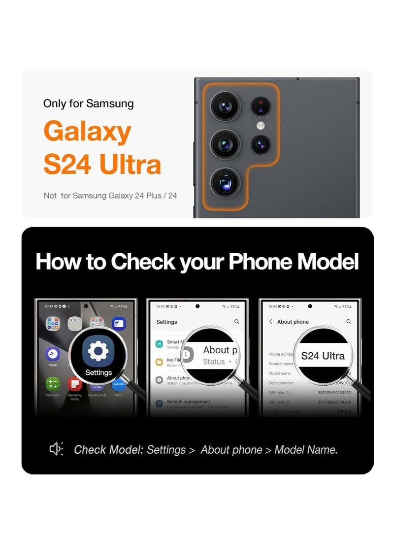 TIGER Samsung Galaxy S24 Ultra Case Cover | Magnetic Car Mount Compatible | Built-in Kickstand for Hands-Free Viewing | Vertical & Horizontal Hand Strap for Secure Grip | Shockproof & Scratch-Resistant | Slim & Lightweight Protective Cover | Durable & Stylish Black Case for Samsung Galaxy S24 Ultra (6.8-Inch) - Image 5