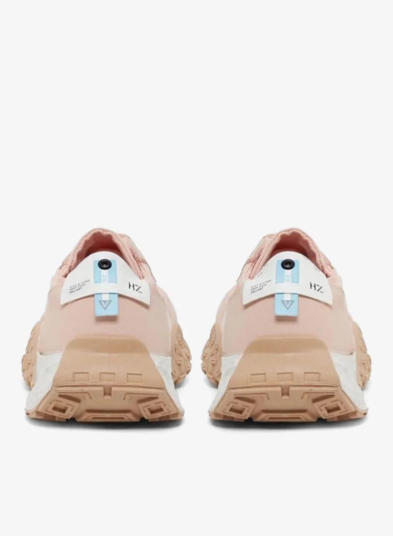Take Two Pink Take Two Women Printed Panel Stretch-Lace Sneakers for Women | Best Price UAE