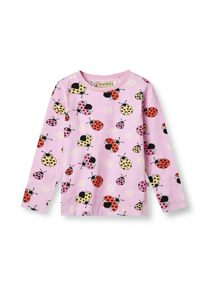 سموفولك Long-sleeved top with ladybirds