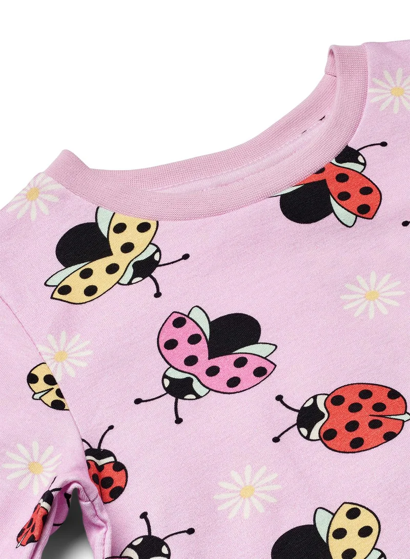 Småfolk Long-sleeved top with ladybirds