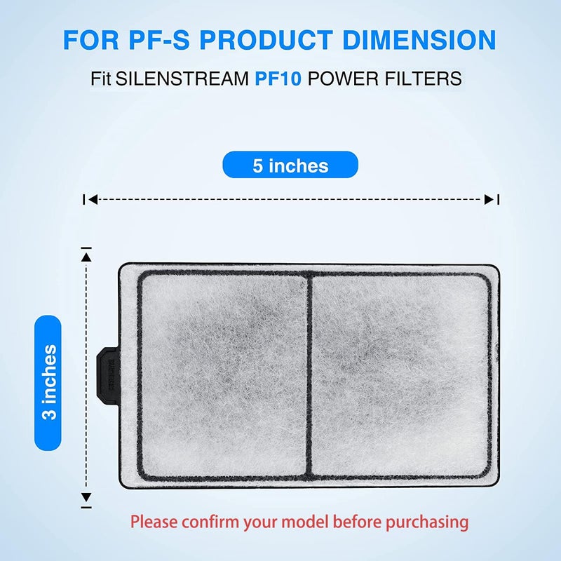 HiTauing 6 Packs PF-S Filter Cartridge for PF10 Power Filters, Only Fit to Model PF10 Power Filters - Image 2