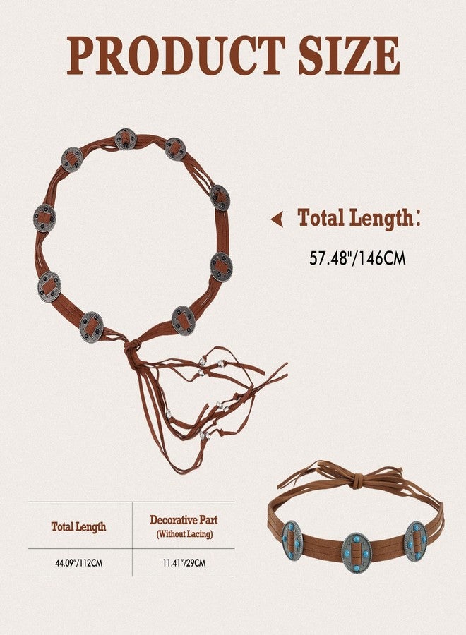DOCILA Brown Belt Cowboy Hat Band Bohemian Women Harajuku Knotted Tassel Waist Belts Medieval Dress Jeans Renaissance Costume Accessories - Image 5