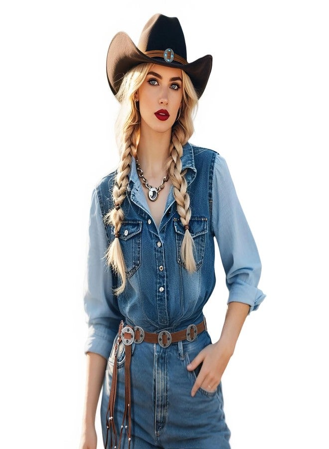 DOCILA Brown Belt Cowboy Hat Band Bohemian Women Harajuku Knotted Tassel Waist Belts Medieval Dress Jeans Renaissance Costume Accessories - Image 1