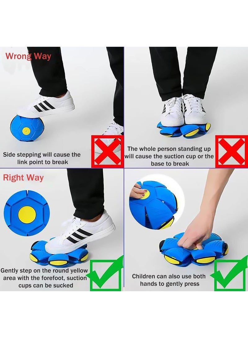 Pet Toy Flying Saucer Ball for Dog- Light OwowPet Magic Ball Dog Toy Balls Interactive Herding Decompression Pet Toys for Kids Outdoor (Red) - Image 3