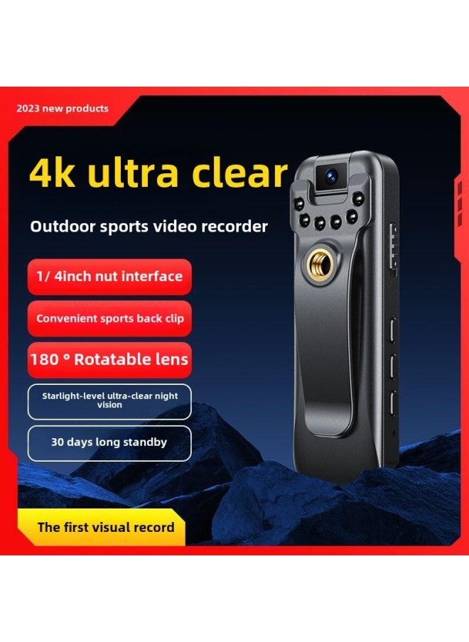 Generic - Recording Camera HD Sports DV Portable Digital Camera Outdoor Riding Motorcycle Law Enforcement Driving Recorder-Body Color:Ultra-clear Night Vision  64g-official Standard - Image 1