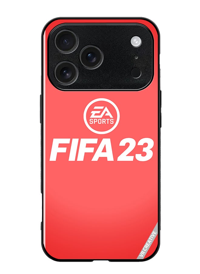 VR CREATIVE Protective Case Cover For Apple iPhone 17 Pro Max Fifa 23 Red Ea Design Multicolour
