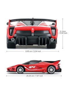RASTAR RASTAR Ferrari Toy Car 1/24 Ferrari FXX K EVO Remote Control Car for Kid Boys Adults - RED  - Image 3