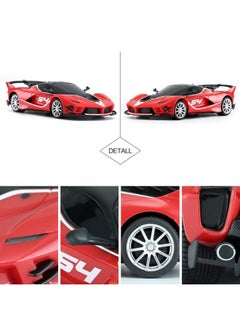 RASTAR RASTAR Ferrari Toy Car 1/24 Ferrari FXX K EVO Remote Control Car for Kid Boys Adults - RED  - Image 5