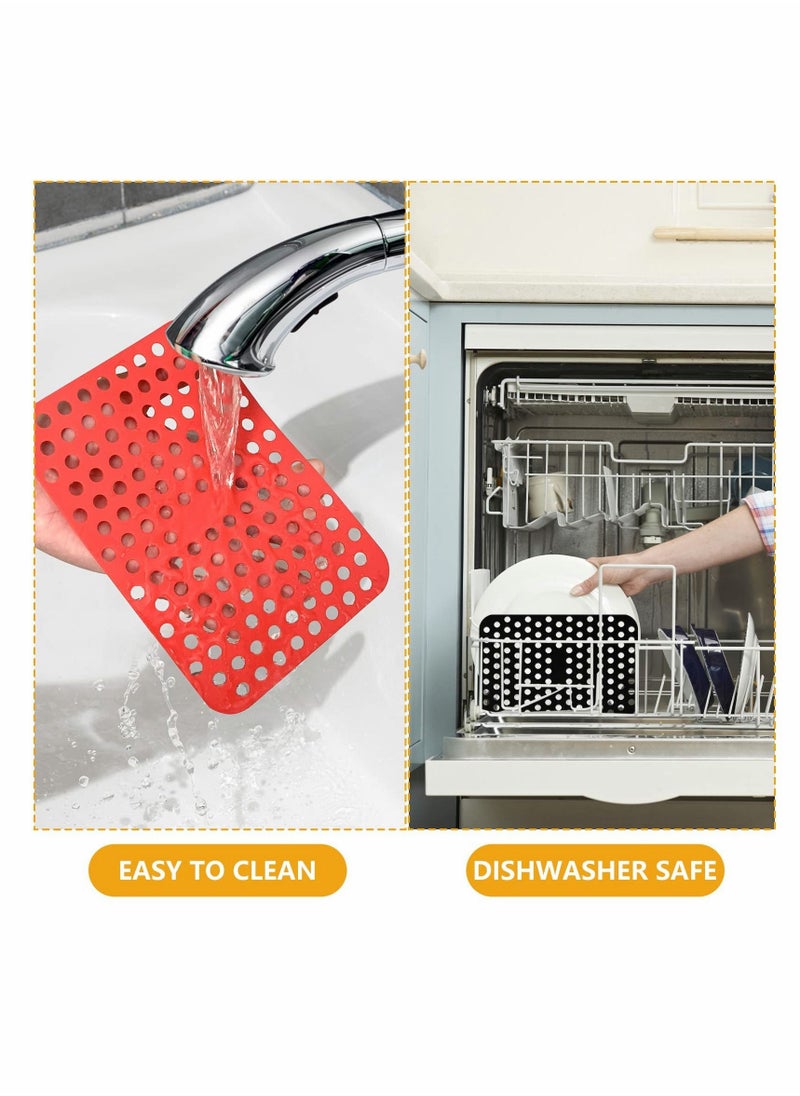 KASTWAVE - Air Fryer Reusable Liners for Ninja Foodi Dual DZ201, 4 Pcs Easy Clean Accessories, Non Stick - Image 1