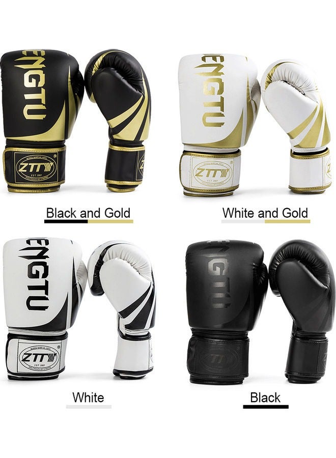 إسكدنيا 1-Pair MMA Boxing Training Gloves,Boxing Gloves ,Vegan Leather Gloves for Training Sparring with Waterproof Lining,Breathable Mesh,Hand Protection - Image 4