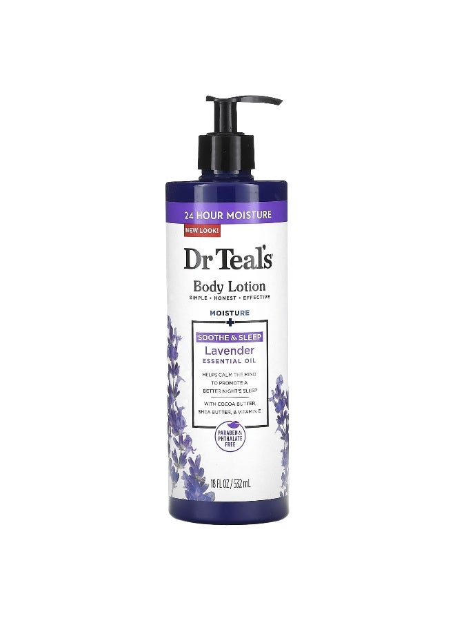 Dr. Teals Dr. Teal's, Body Lotion, Soothe & Sleep, Lavender, 18 fl oz (532 ml) - Image 1