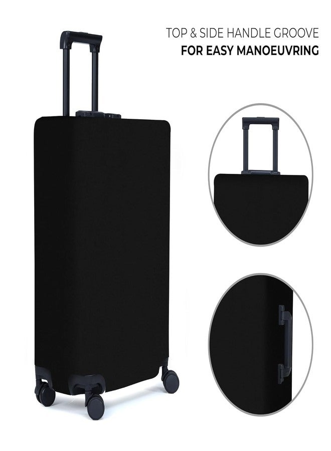 NT CREATION Solid Luggage Cover for Traveling Bag & Suitcase - Stretchable & Scratchproof Trolley Protector with Velcro Lock & Lightweight Washable Material(Suitcase Bag Not Included, Only Cover in Product) - Image 2