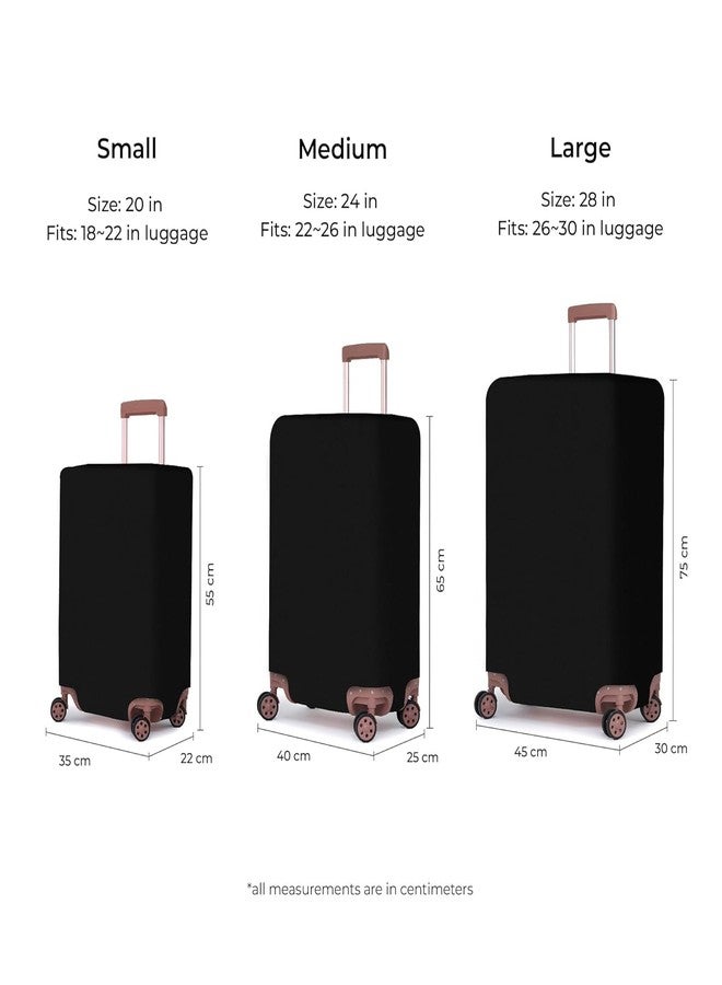 NT CREATION Solid Luggage Cover for Traveling Bag & Suitcase - Stretchable & Scratchproof Trolley Protector with Velcro Lock & Lightweight Washable Material(Suitcase Bag Not Included, Only Cover in Product) - Image 3