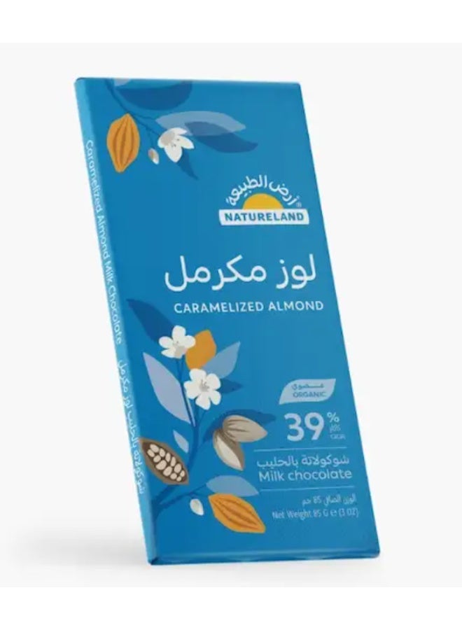شوكولاتة بالحليب - لوز مكرمل 85g