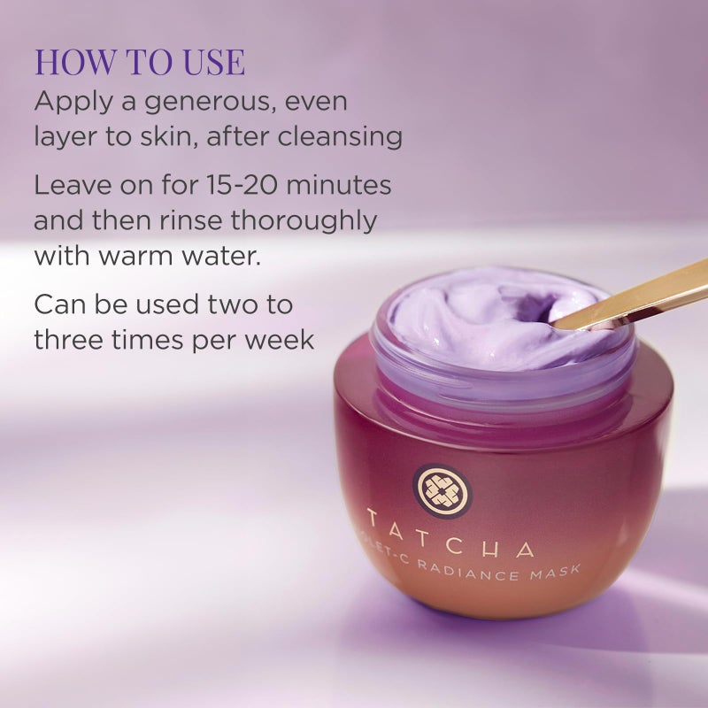 TATCHA The Violet-C Radiance Mask: Creamy Firming Mask with Vitamin C for Soft, Glowing Skin (50 ml / 1.7 oz) - Image 4