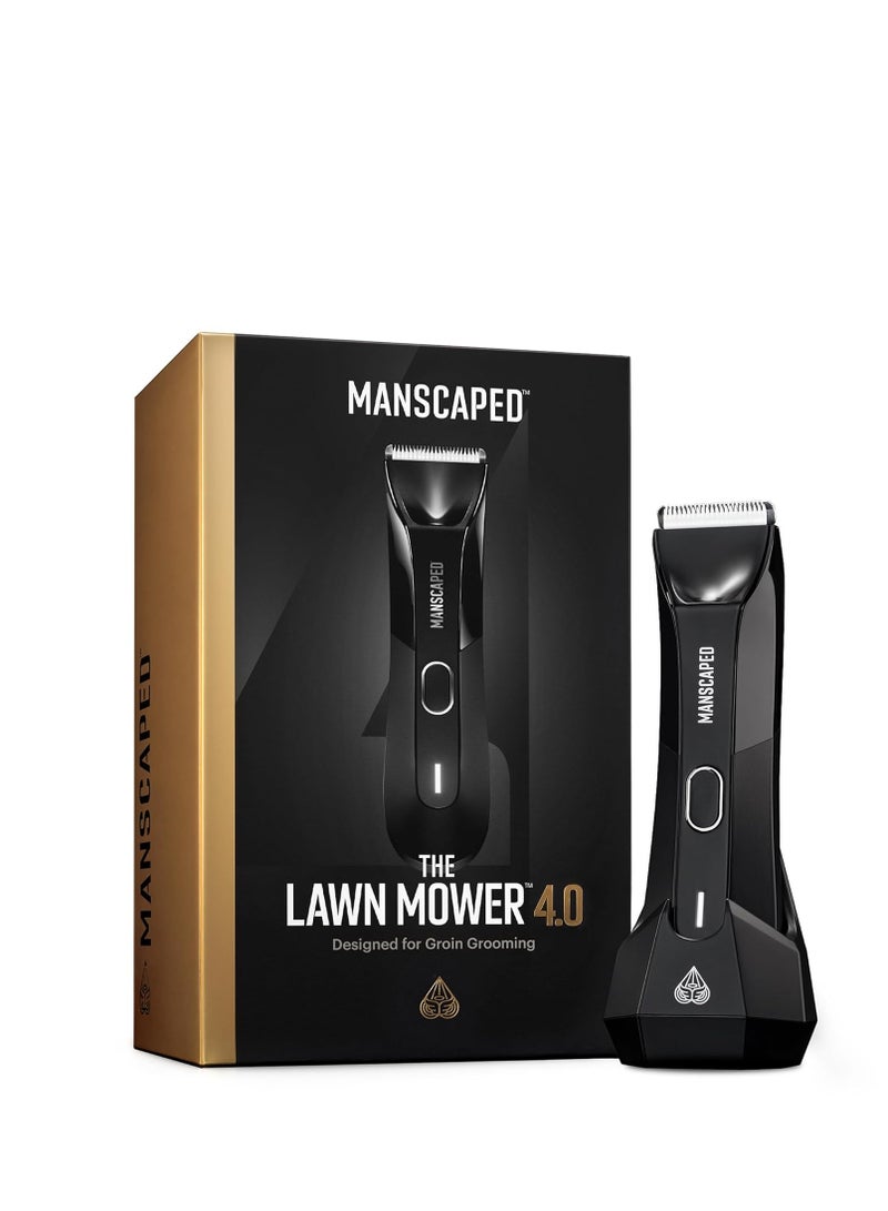 manscaped MANSCAPED® The Lawn Mower® 4.0, Electric Groin Hair Trimmer, Replaceable SkinSafe® Ceramic Blade Heads, Waterproof Wet/Dry Clippers, Rechargeable, Wireless Charging, Male Hygiene Grooming Razor - Image 1