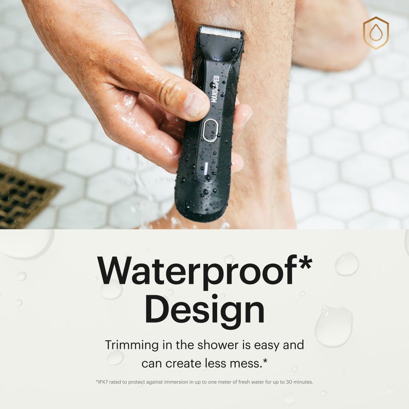 MANSCAPEDÂ® The Lawn MowerÂ® 4.0, Electric Groin Hair Trimmer, Replaceable SkinSafeÂ® Ceramic Blade Heads, Waterproof Wet/Dry Clippers, Rechargeable, Wireless Charging, Male Hygiene Grooming Razor - Image 3