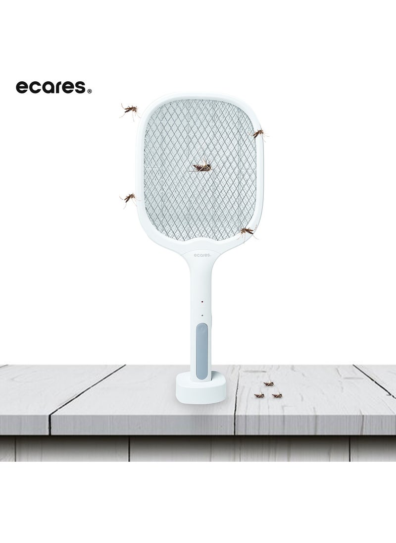 ECARES® Electric Bug Zapper, Mosquito Swatter, Mosquito Lamp with Base, Heavy Duty 1200mah, UV Light, 3000V, Rechargeable, 3 Layers Safety Mesh, For Indoor and Outdoor. - pzsku/ZB7C714F64AC5EB4CBBCBZ/45/_/1718112036/2f328ba5-c6c1-427a-9104-3555794e8d0c