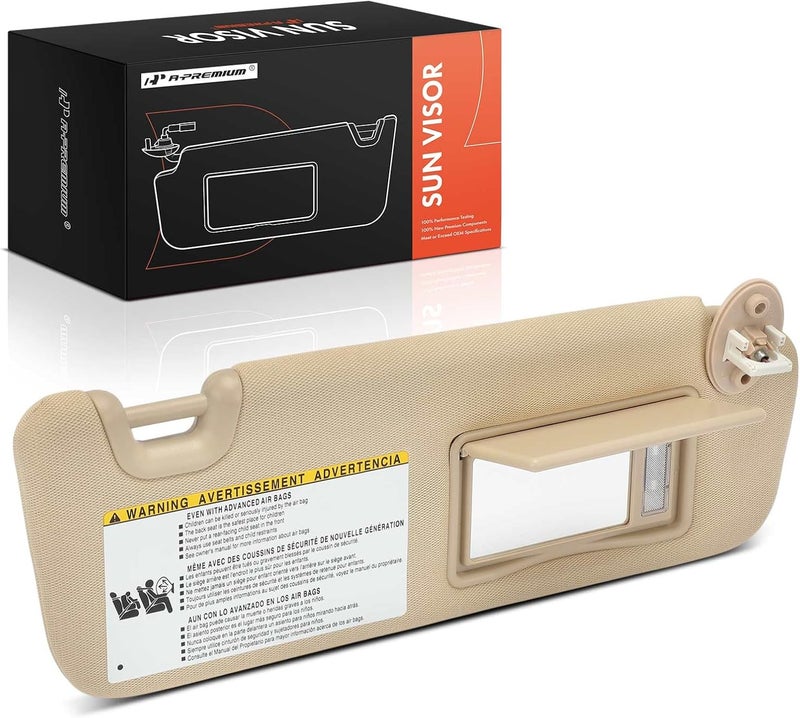 A-Premium Right Passenger Side Sun Visor for Toyota Highlander - Image 1